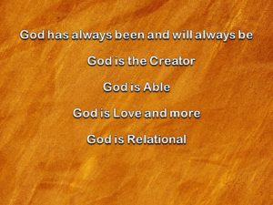 Attributes of God Church PowerPoint